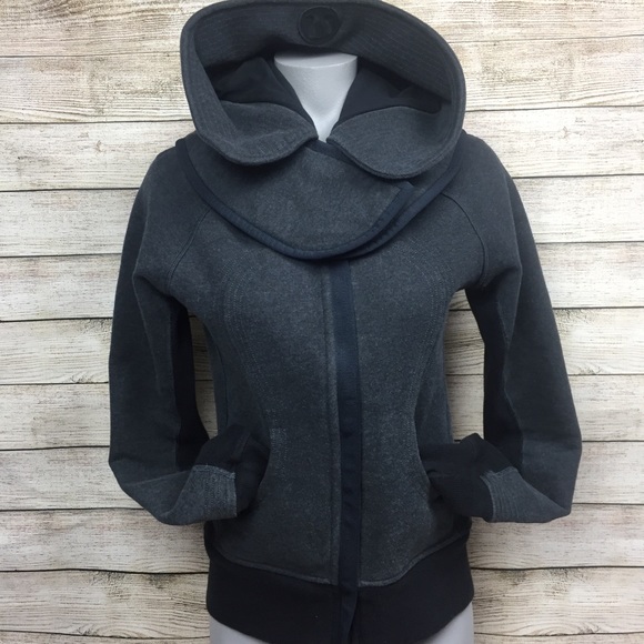 lululemon athletica Tops - LULULEMON Hiver Hoodie Detachable Hood 6 Grey